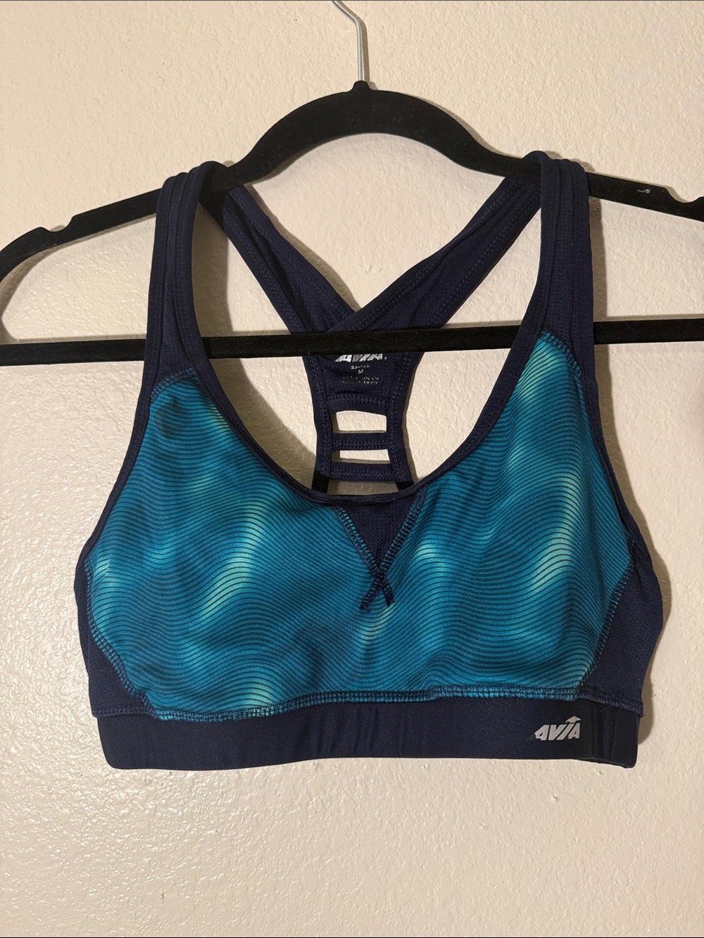 Avia Teal & Navy Racerback Sports Bra
